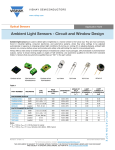 Ambient Light Sensors - Circuit and Window Design