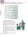 Equity in the distribution of income