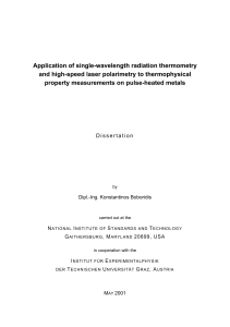 Application of single-wavelength radiation thermometry