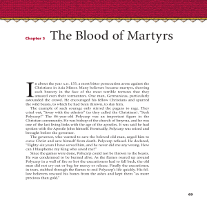 The Blood of Martyrs - Catholic Textbook Project