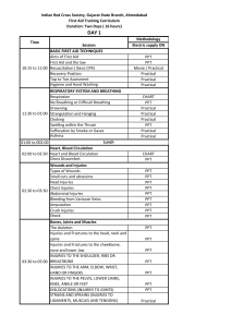 Methodology Electric supply ON Aims of First Aid PPT First Aid and