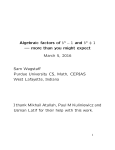 Algebraic factors of b − 1 and b + 1 — more than you might expect