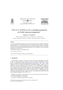 FTA at 15, NAFTA at 10: a Canadian perspective on North American