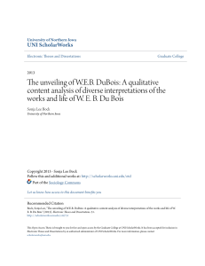 The unveiling of W.E.B. DuBois: A qualitative content analysis of