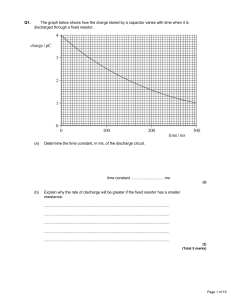 Capacitance - Wellsway School