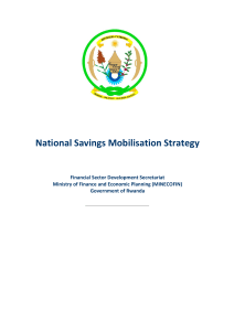 National Savings Mobilisation Strategy
