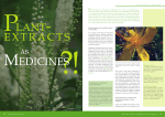 Plant extracts as medicines - Naturstoff