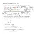 Final Exam Review – Free Response Section Name: 1. A sample of
