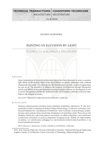 painting an elevation by light elewacja malowana światłem