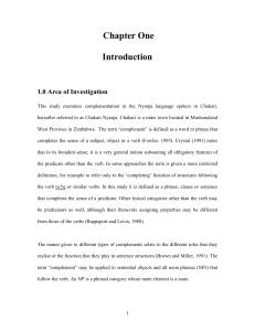 Area of Investigation - University of Zimbabwe Institutional Repository