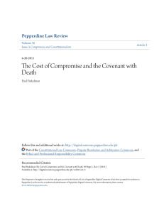 The Cost of Compromise and the Covenant with Death