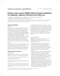 Primary colon cancer: ESMO Clinical Practice Guidelines for