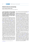 Alcohol and error processing