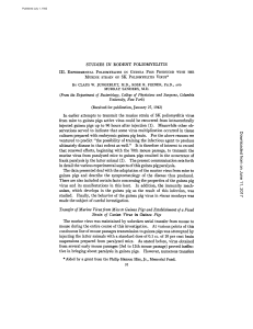 STUDIES IN RODENT POLIOMYELITIS