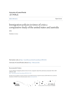 Immigration policies in times of crisis a comparative study