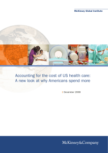 Accounting for the cost of US health care
