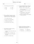 Biochemistry Practice Questions