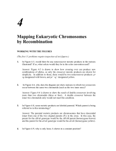 4 Mapping Eukaryotic Chromosomes by