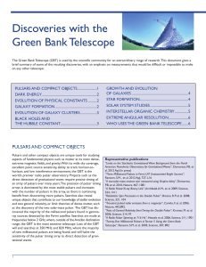 Discoveries with the Green Bank Telescope