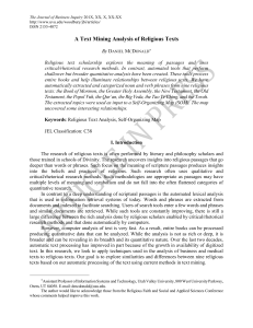 A Text Mining Analysis of Religious Texts