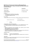 MOHDMTX Protocol - BC Cancer Agency