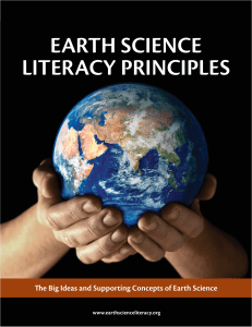 earth science literacy principles - University of Calgary Geoscience