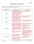 Plant Cell and Tissue Types KEY