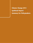 Chapter Climate Change 2014 Synthesis Report Summary for