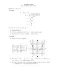 Exam 3 Solutions Math 135: Intermediate Algebra 1. Solve: 2x2 − 4x