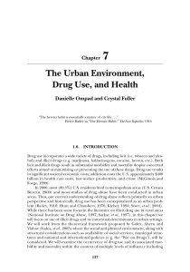 The Urban Environment, Drug Use, and Health