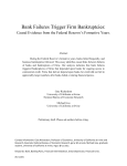 Bank Failures Trigger Firm Bankruptcies: