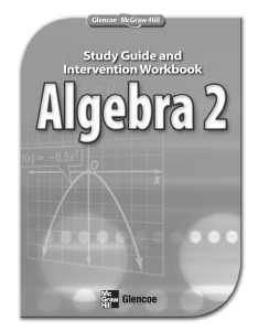 Study Guide and Intervention Workbook