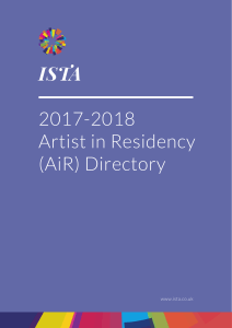 ISTA 2017-2018 Artist in Residency (AiR) Directory