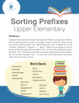 Sorting Prefixes - Pages and Chapters
