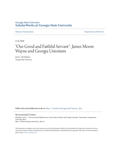 James Moore Wayne and Georgia Unionism