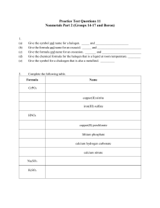 Practice Test 11 - U of L Class Index