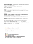 Algebraic /Variable expression - A group of