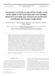 Occurrence of 16:2(n-4) and 18:2(n-4) fatty acids in