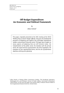 Off-Budget Expenditure