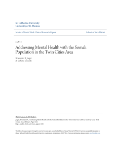 Addressing Mental Health with the Somali Population in