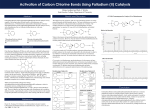 Activation of Carbon Chlorine Bonds Using Palladium (II) Catalysts