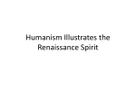 Humanism Illustrates the Renaissance Spirit