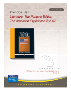 Literature, The Penguin Edition, The American