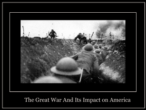 The Great War And Its Impact on America