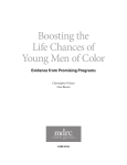 Boosting the Life Chances of Young Men of Color