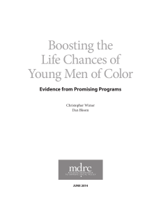 Boosting the Life Chances of Young Men of Color
