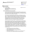 Carbon Offset Emission Memo - Alberta Environment and Parks