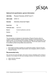 Physical Chemistry (SCQF level 7)