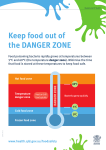 Temperature danger zone poster