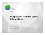 Perspectives from the Green Climate Fund